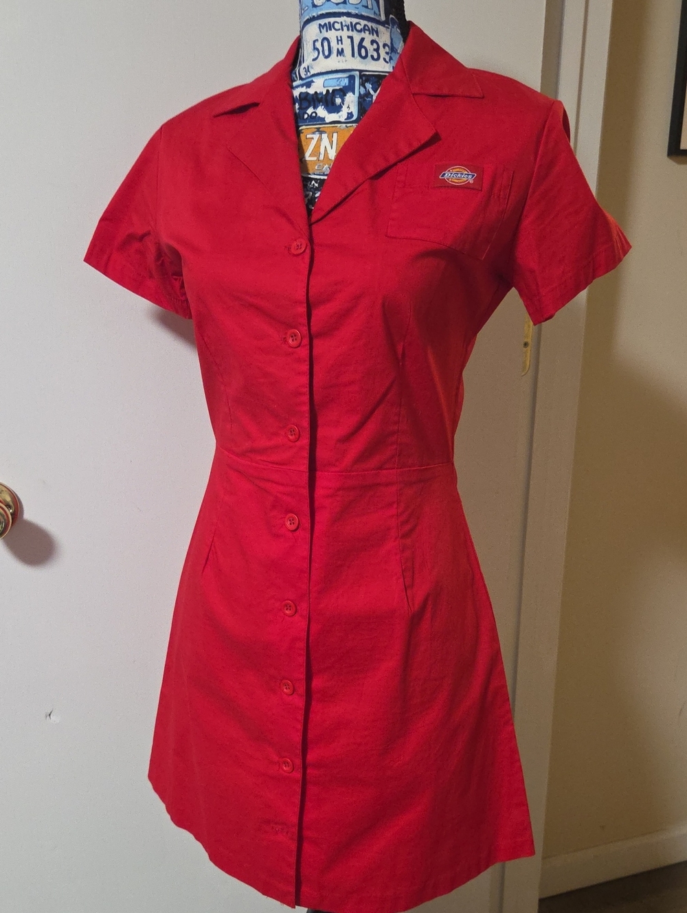 Dickies Red Uniform Dress
